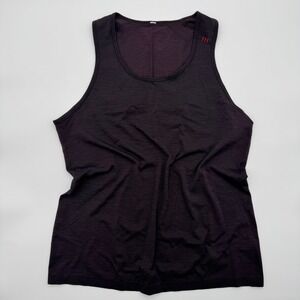 Lululemon Metal Vent Tech Tank Top 2.0 Mens XL Heather Black Cherry